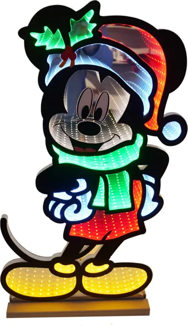 Spiegellicht 3d mickey scarf 60cm, disney, tuincentrumoutlet.com
