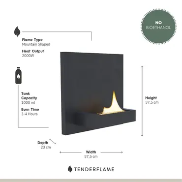 Square 180 Black informatie, Tenderflame, tuincentrumoutlet.com