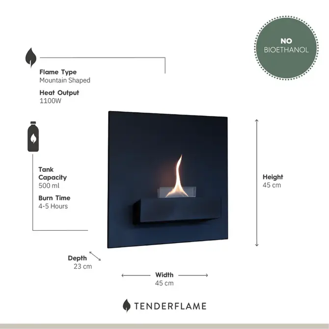 Square 90 Black informatie, Tenderflame, tuincentrumoutlet.com