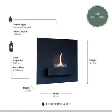 Square 90 Black informatie, Tenderflame, tuincentrumoutlet.com