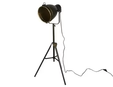 Staande Lamp Guido 179 Zwart Brons Metaal Countryfield