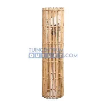 Staande lamp rattan blond ø25xH100cm, van der Leeden, tuincentrumoutlet