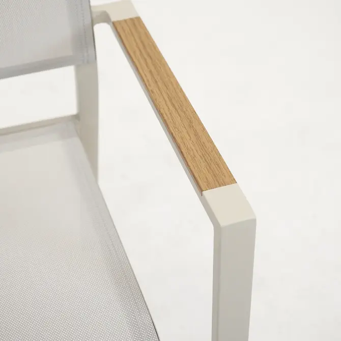 Stapelstoel Games crème detail, Vita, tuincentrumoutlet.com