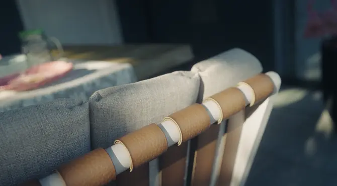 Stapelstoel leather Fauteuil créme sfeer, Vita, Tuincentrumoutlet.com