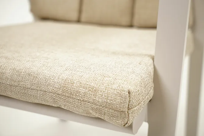 Stapelstoel leather Fauteuil créme zitting