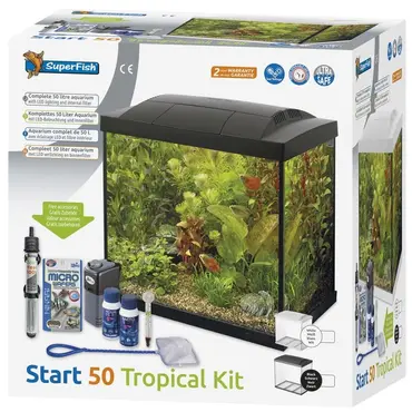 Start 50 tropical kit zwart verpakking, Superfish, tuincentrumoutlet