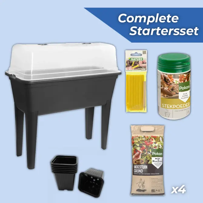 Startersset kweken Kweektafel incl. gratis deksel intense black, Tuincentrumoutlet