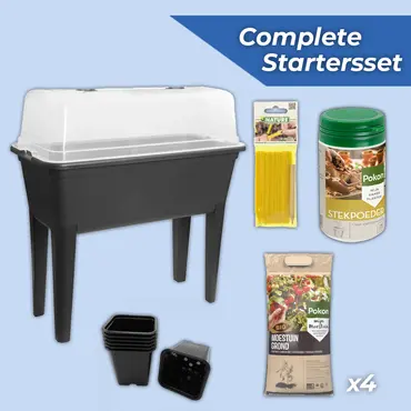 Startersset kweken Kweektafel incl. gratis deksel intense black, Tuincentrumoutlet