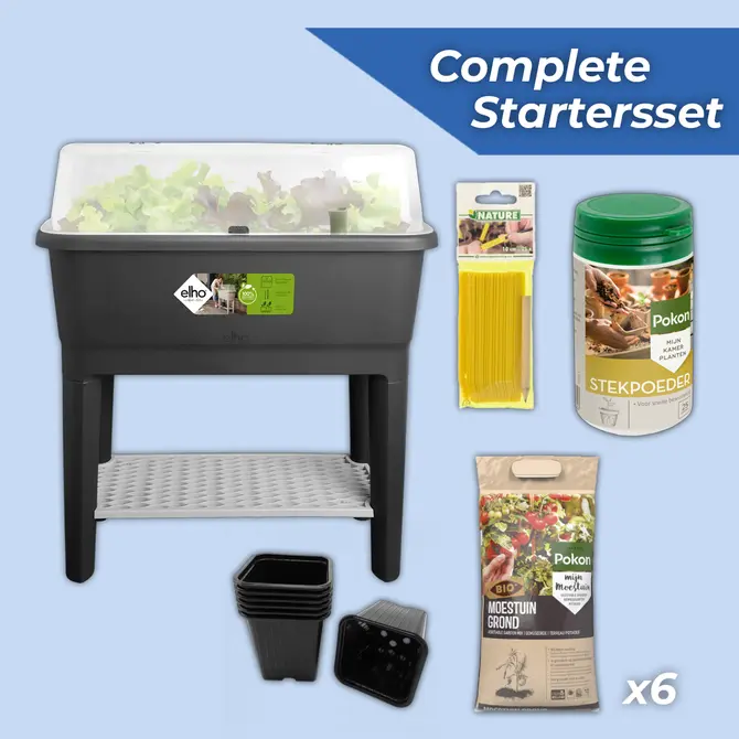 Startersset kweken kweektafel noa 80cm living black, Tuincentrumoutlet.com