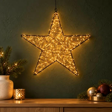 STER METAAL 300LED FLASH IP44 TRAFO MET TIMER EN DIMMER 36CM CLASSIC WARM sfeer, Anna's collection, tuincentrumoutlet.com