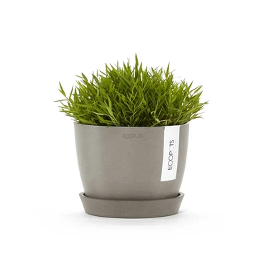 Stockholm 18 Taupe sfeerbeeld, Ecopots, tuincentrumoutlet.com