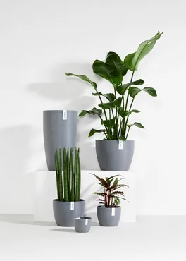 Stockholm 24 Grijs serie, Ecopots, tuincentrumoutlet.com