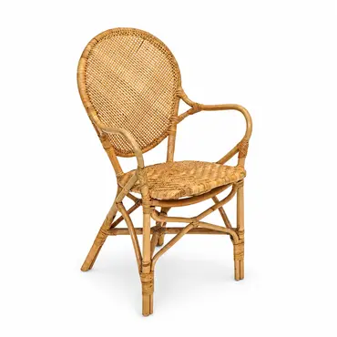 Stoel Ibiza Rotan Blond 52x61h90cm, Van der Leeden, Tuincentrumoutlet.com