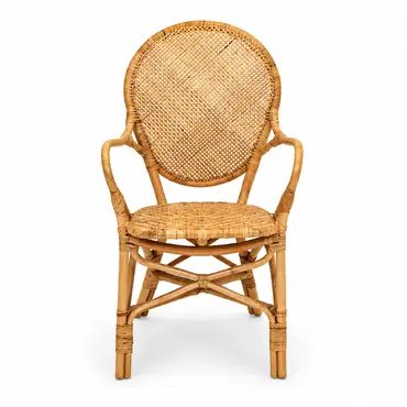 Stoel Ibiza Rotan Blond 52x61h90cm voor, Van der Leeden, Tuincentrumoutlet.com