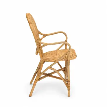 Stoel Ibiza Rotan Blond 52x61h90cm zij, Van der Leeden, Tuincentrumoutlet.com