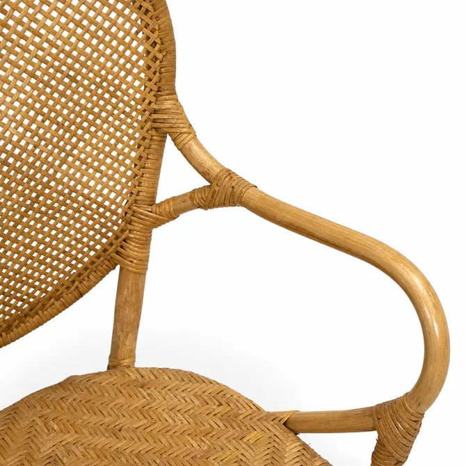 Stoel Ibiza Rotan Blond 52x61h90cm detail, Van der Leeden, Tuincentrumoutlet.com