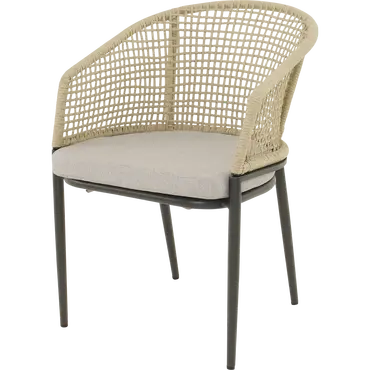 Stoel Kioto beige, Lesli Living, tuincentrumoutlet.com