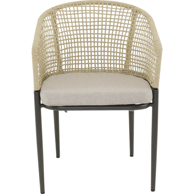 Stoel Kioto beige voor, Lesli Living, tuincentrumoutlet.com