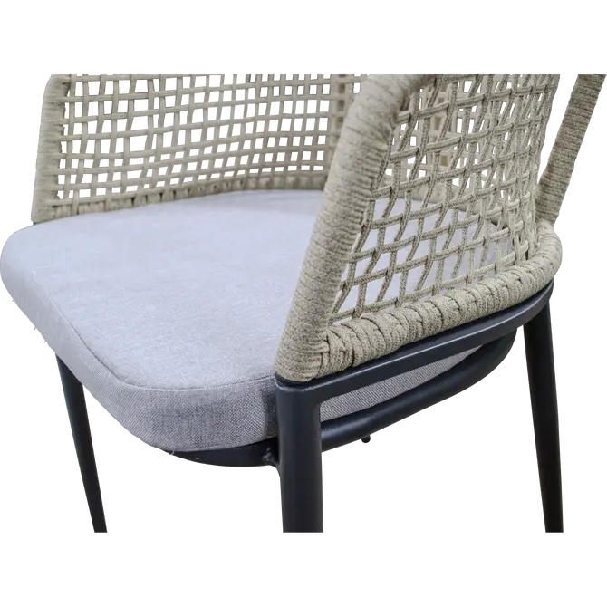 Stoel Kioto beige detail, Lesli Living, tuincentrumoutlet.com