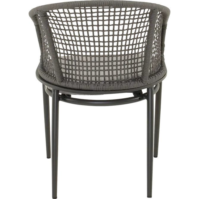 Stoel Kioto grijs achter, Lesli Living, tuincentrumoutlet.com