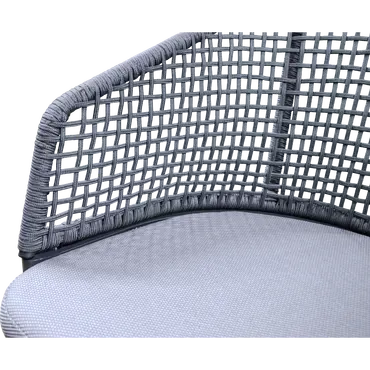 Stoel Kioto grijs detail, Lesli Living, tuincentrumoutlet.com