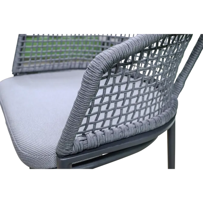 Stoel Kioto grijs detailbeeld, Lesli Living, tuincentrumoutlet.com