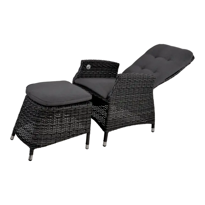 Stoel soho comfort forte verstelbaar met voetenbank, lesli Living, tuincentrumoutlet.com