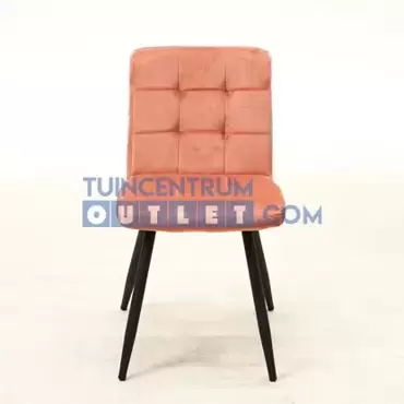 Stoel Velvet zachtroze. Lesli Living, tuincentrumoutlet