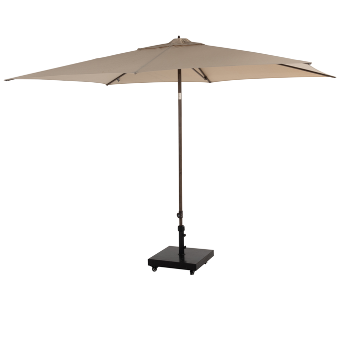 Stokparasol Azzurro 200 300 Wenge Frame Beach Solefin 4SO Parasol Bruin 4 Seasons Outdoor - afbeelding 1