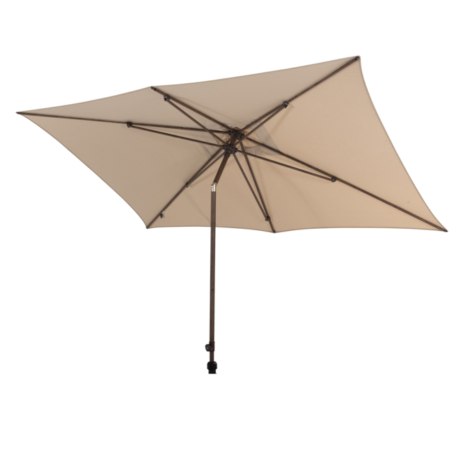Stokparasol Azzurro 200 300 Wenge Frame Beach Solefin 4SO Parasol Bruin 4 Seasons Outdoor - afbeelding 2