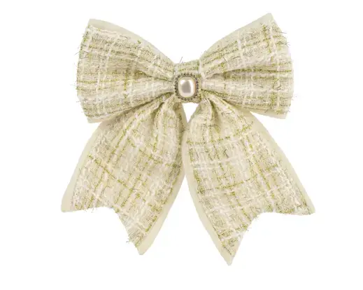 Strik polyester l3b18h21cm creme, Decoris, tuincentrumoutlet.com