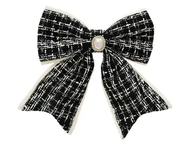 Strik polyester l3b18h21cm zwart, Decoris, tuincentrumoutlet.com