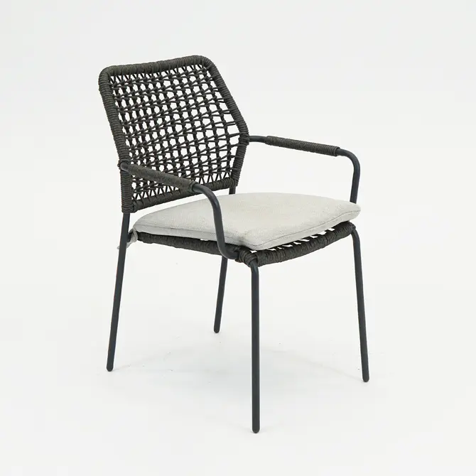 Swifty dining stoel c.black/ TPU grey/ valley sand, Garden impressions, Tuincentrumoutlet.com