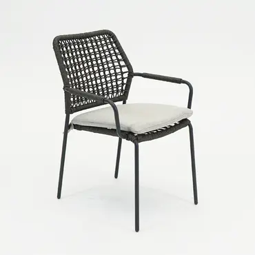 Swifty dining stoel c.black/ TPU grey/ valley sand, Garden impressions, Tuincentrumoutlet.com