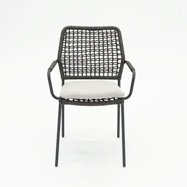 Swifty dining stoel c.black/ TPU grey/ valley sand achterkant, Garden impressions, Tuincentrumoutlet.com