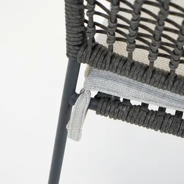 Swifty dining stoel c.black/ TPU grey/ valley sand zitting, Garden impressions, Tuincentrumoutlet.com