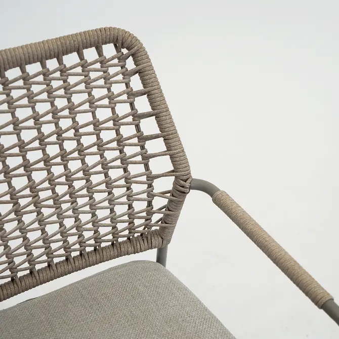 Swifty dining stoel taupe/TPU natural detail, Garden impressions, Tuincentrumoutlet.com