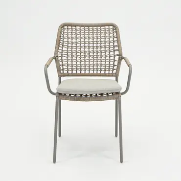 Swifty dining stoel taupe/TPU natural voorkant, Garden impressions, Tuincentrumoutlet.com