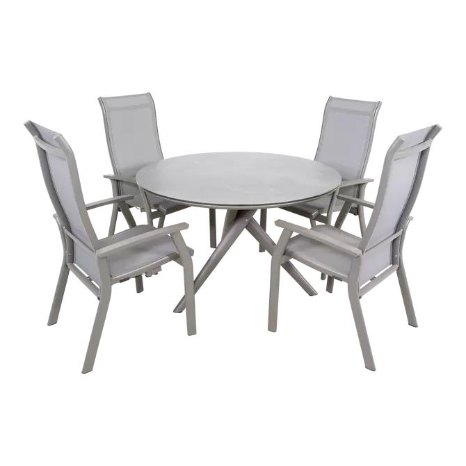 Tafel Mojito Ceramic Negro ø120cm, Lesli Living, Tuincentrumoutlet