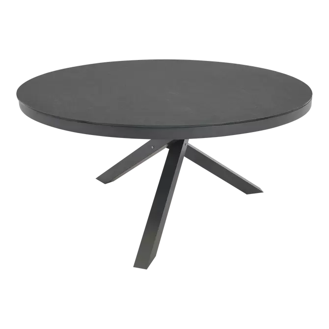 Tafel Mojito Ceramic Negro ø150cm, Lesli Living, Tuincentrumoutlet.com