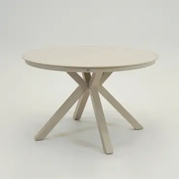 Tafel davos crema 118cm, Lesli Living, Tuincentrumoutlet.com