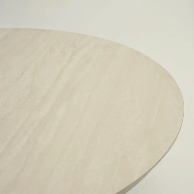 Tafel davos crema 118cm detail, Lesli Living, Tuincentrumoutlet.com