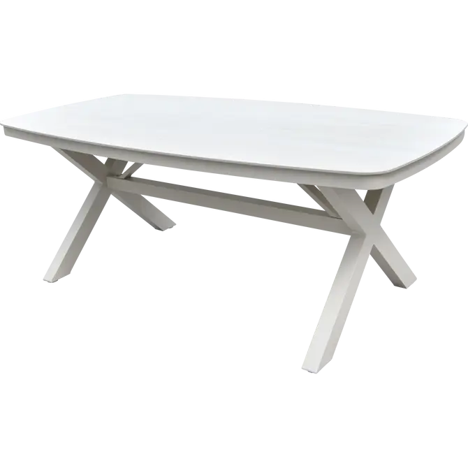 Tafel Davos Crema Deens ovaal 200x100cm, Lesli Living, tuincentrumoutlet.com