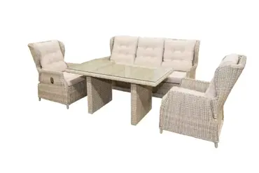 Tafel halfdining sacha 140cm blond - afbeelding 2