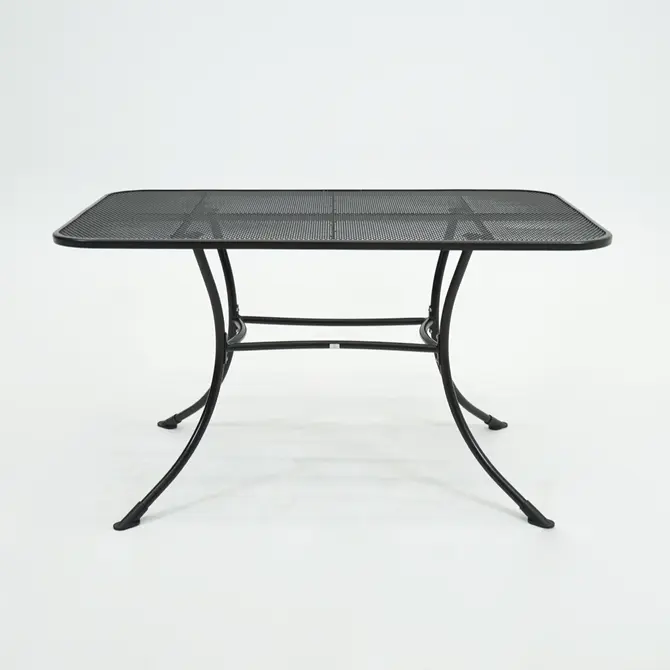 Tafel metaal 130x80cm antra voorkant, Vita, Tuincentrumoutlet.com