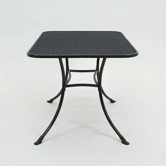 Tafel metaal 130x80cm antra zijkant, Vita, Tuincentrumoutlet.com