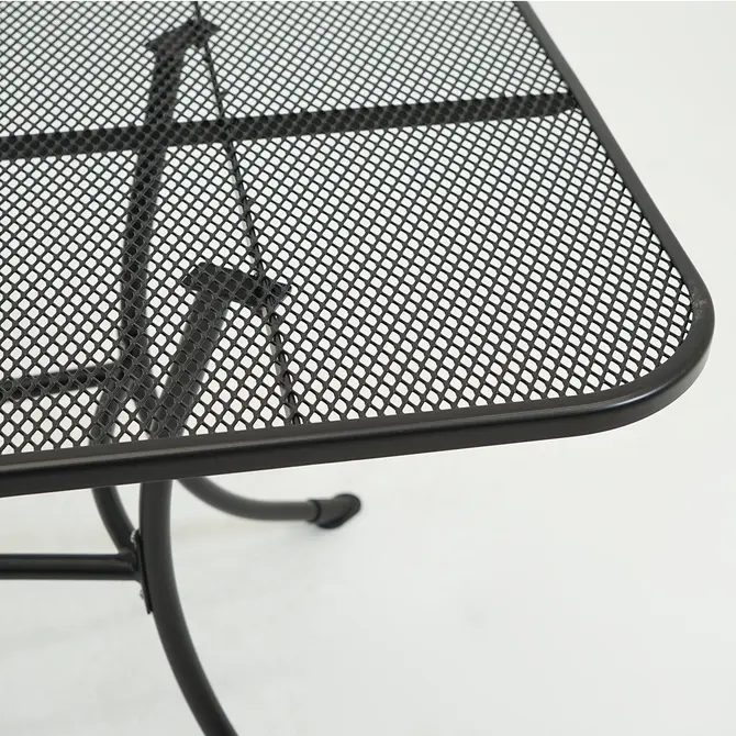 Tafel metaal 130x80cm antra detail, Vita, Tuincentrumoutlet.com