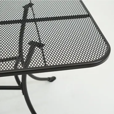 Tafel metaal 130x80cm antra detail, Vita, Tuincentrumoutlet.com