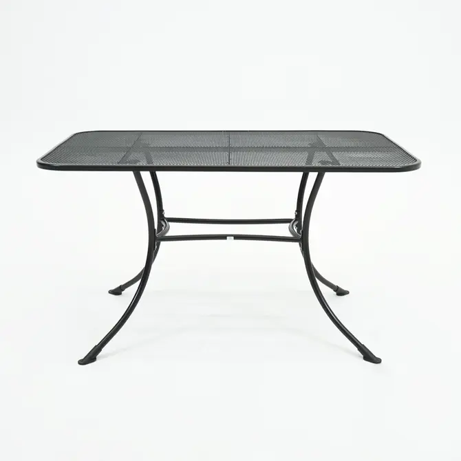 Tafel metaal 130x80cm antra voorkant, Vita, Tuincentrumoutlet.com