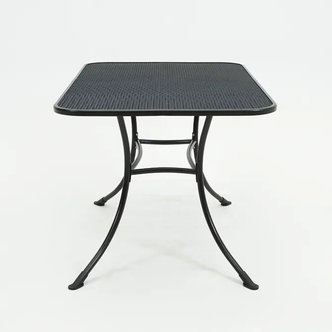 Tafel metaal 130x80cm antra zijkant, Vita, Tuincentrumoutlet.com
